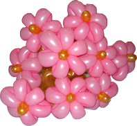 Blombukett till henne 